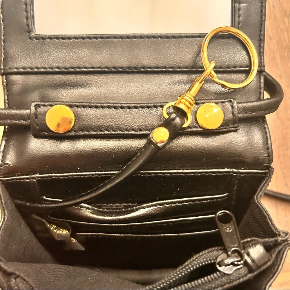 Etienne Aigner Black Leather Crossbody Bag - Picture 12 of 14